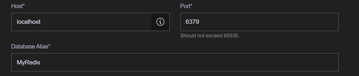 Configure Redis Insight Database